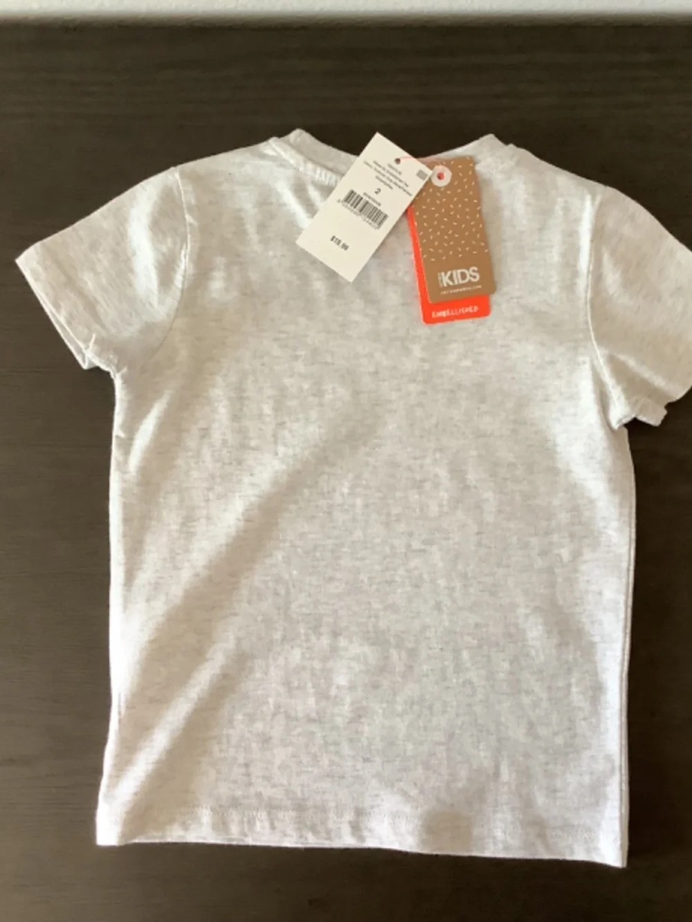 NWT Cotton on Kids Girls Blue Denim Skirt & Grey Butterfly Tee Size 2 Outfit Set